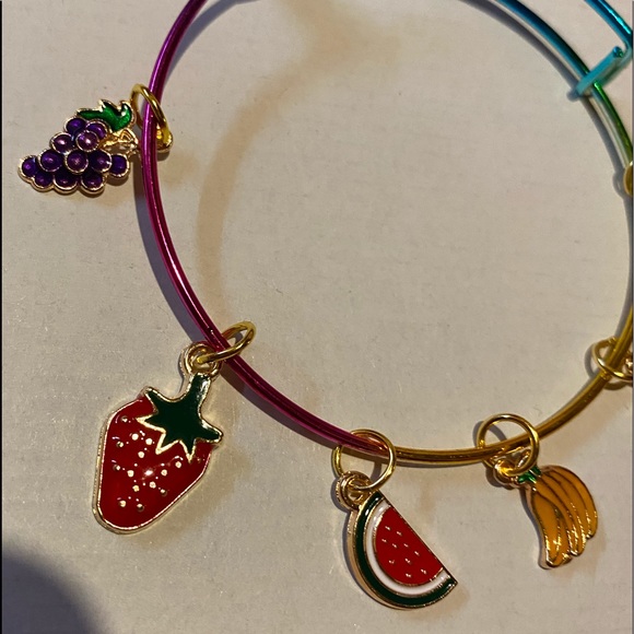 “Juicy Fruit” Rainbow Expandable Bracelet - Picture 2 of 3